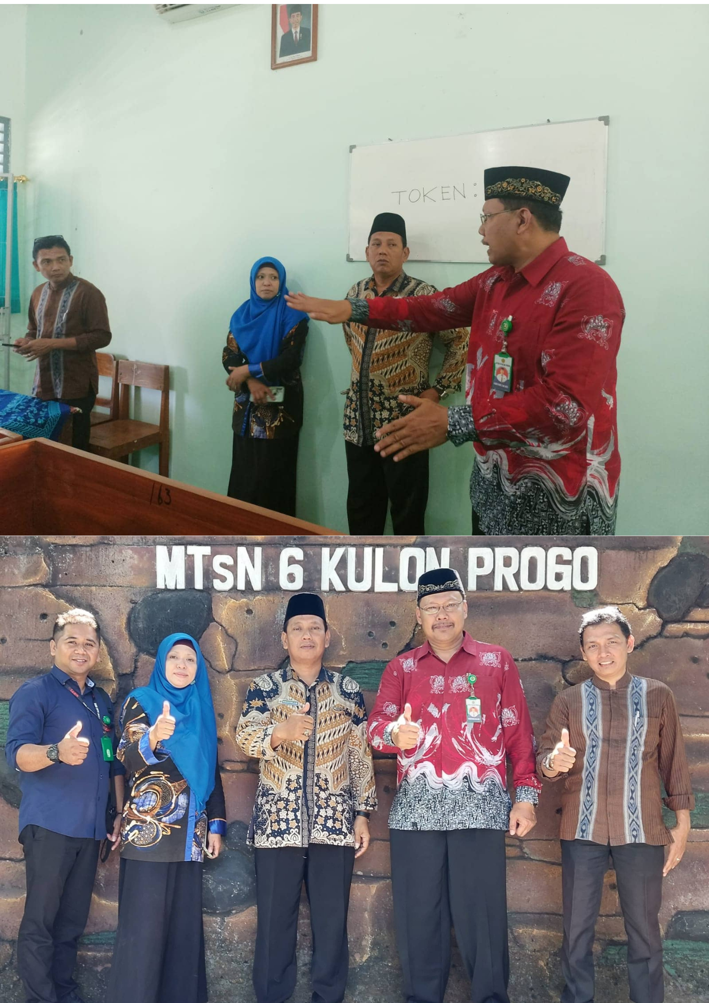 Kepala Seksi Dikmad Kemenag Kulon Progo Pantau Kesiapan AKGTK di MTsN 6 Kulon Progo