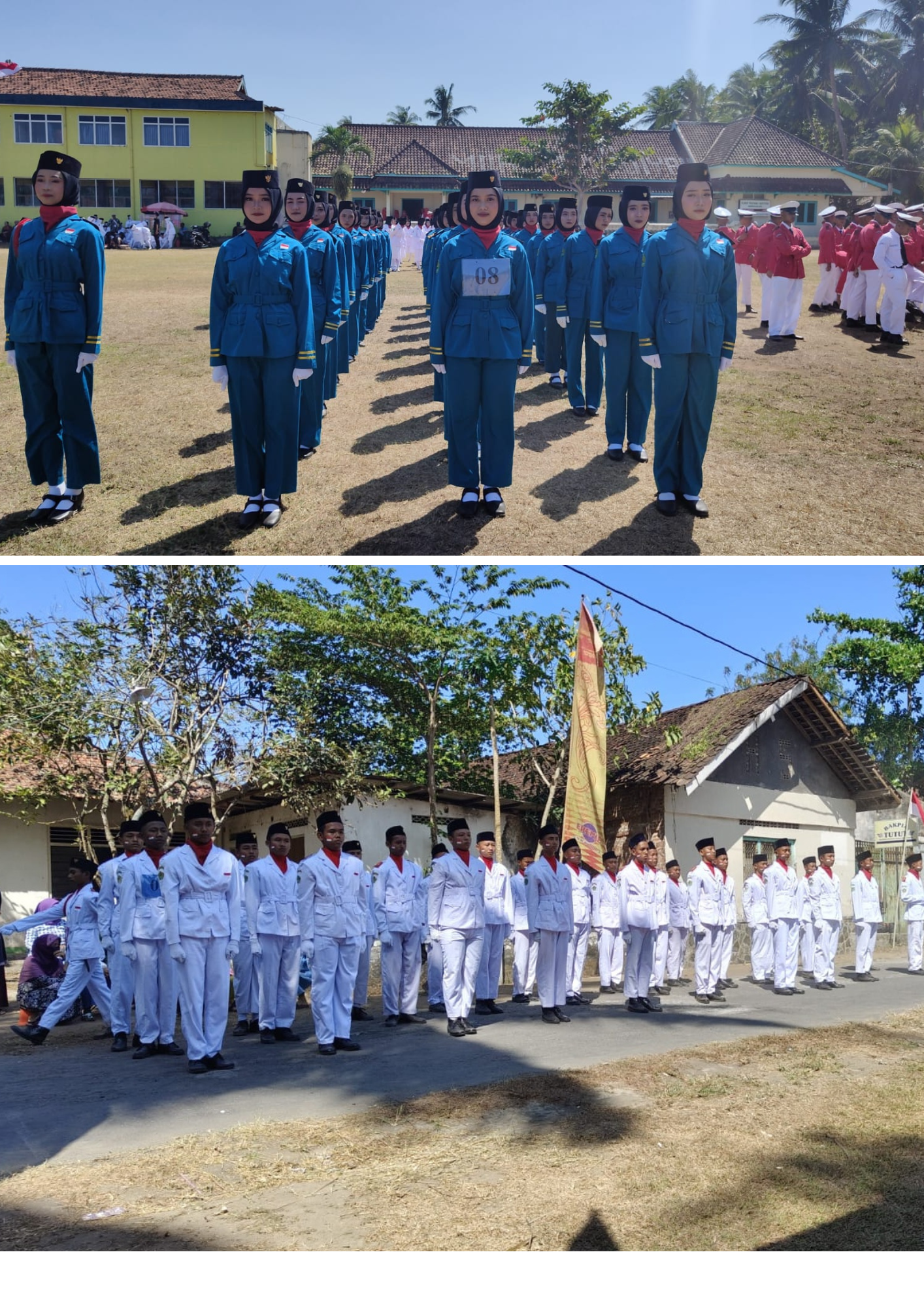 Tonti MTsN 6 Kulon Progo Unjuk Kemampuan Pada Karnaval Kapanewon Galur