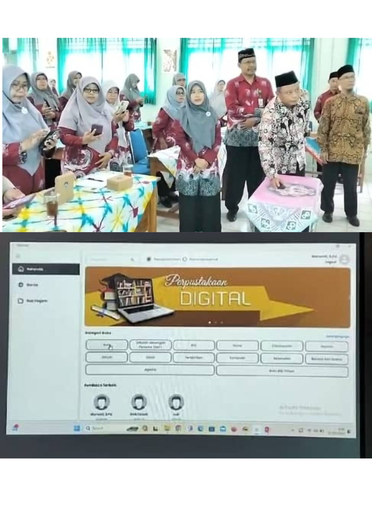 Tingkatkan Semangat Literasi, MTsN 6 Kulon Progo Launching Perpustakaan Digital