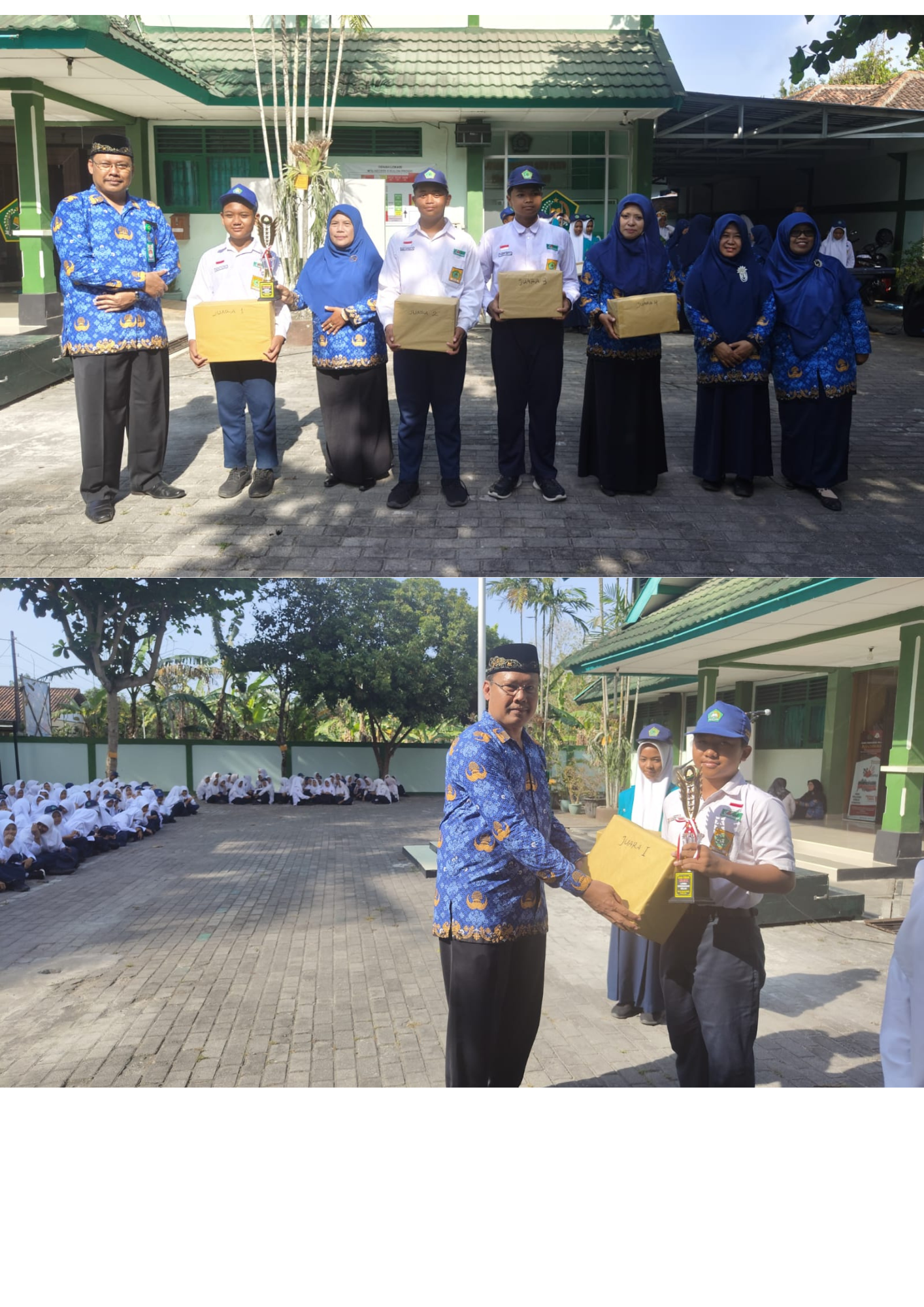 Dorong Semangat Kompetisi dan Kreativitas Siswa, MTsN 6 Kulon Progo Serahkan Hadiah Lomba Antar Kelas