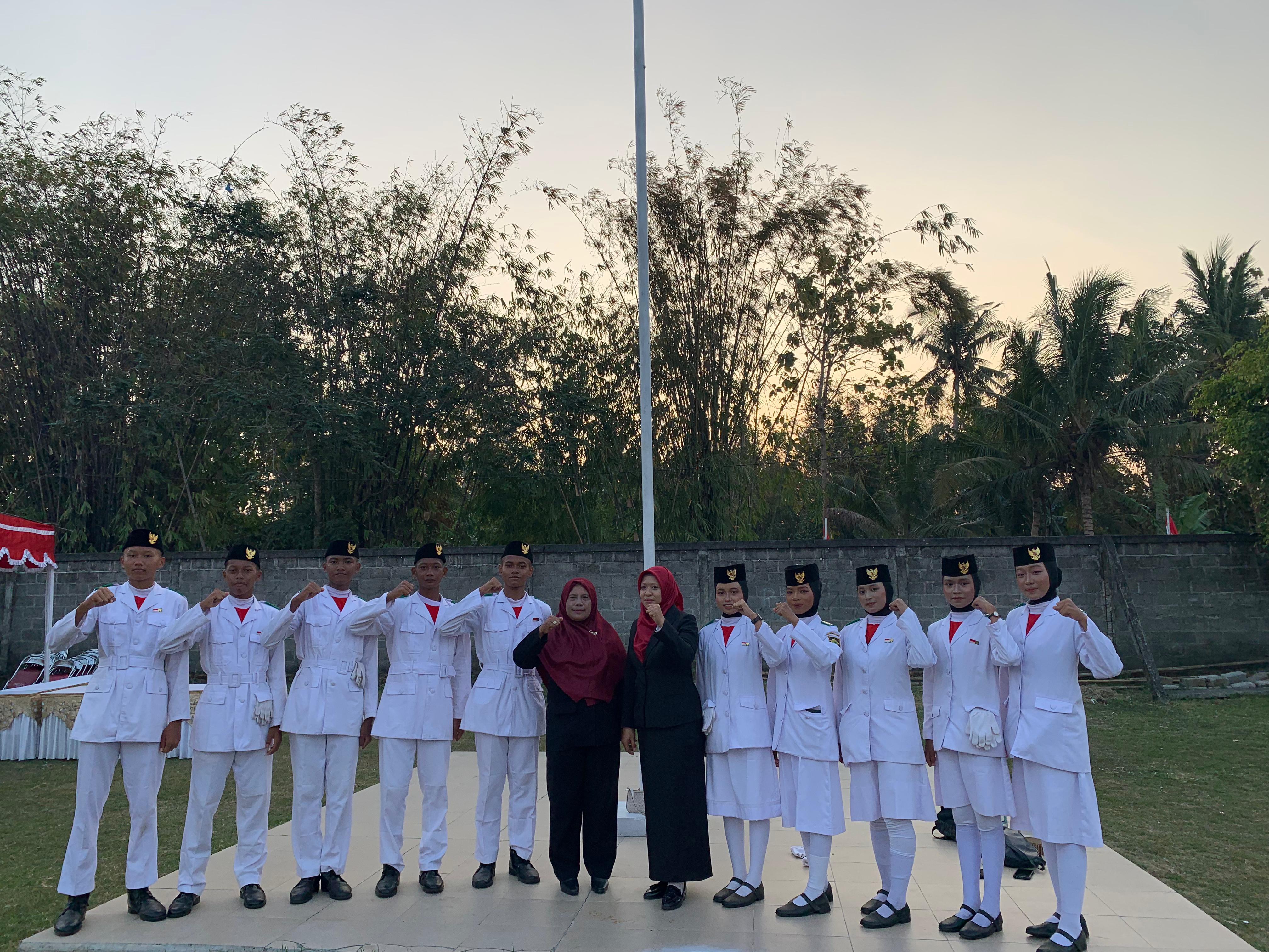 10 Siswa MTsN 6 Kulon Progo Jadi Paskibraka di HUT RI ke-80 Kapanewon Galur 