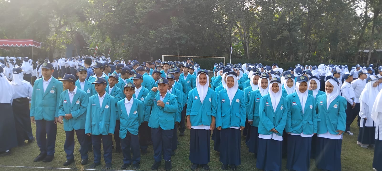 MTsN 6 Kulon Progo Ikuti Upacara HUT KEMRI Kapanewon Galur